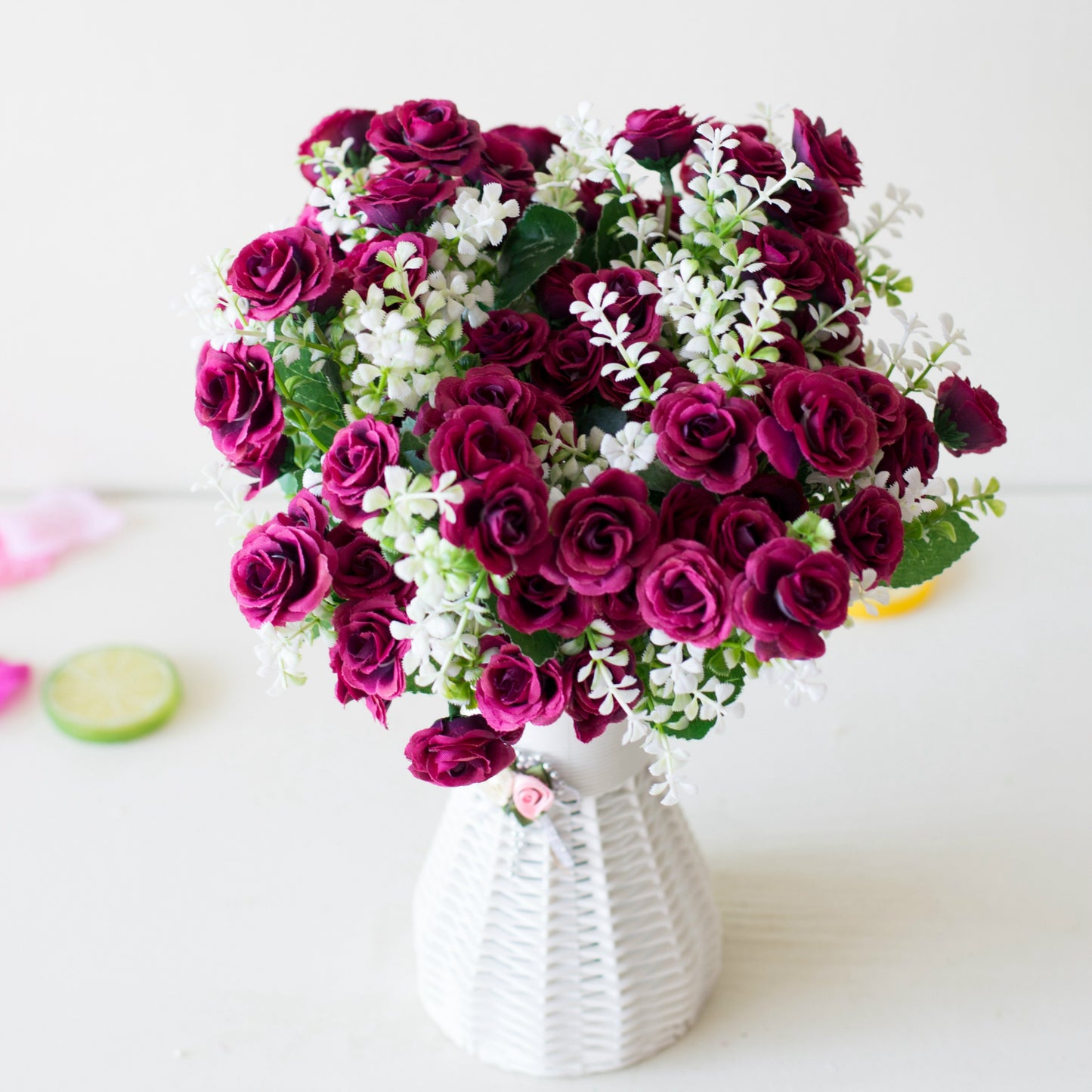 Mini Roses High-End Artificial Silk Flowers