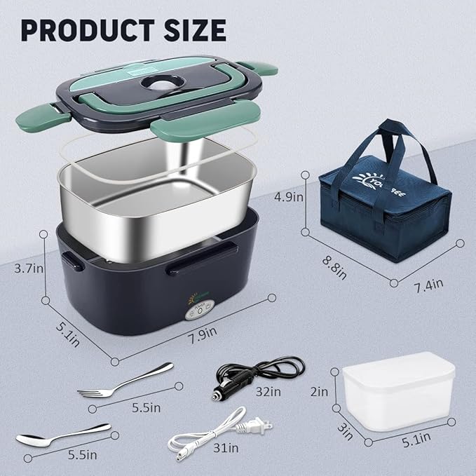 Electric Lunch Box Product Size