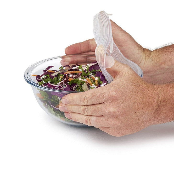 Silicone Stretch Lid in use
