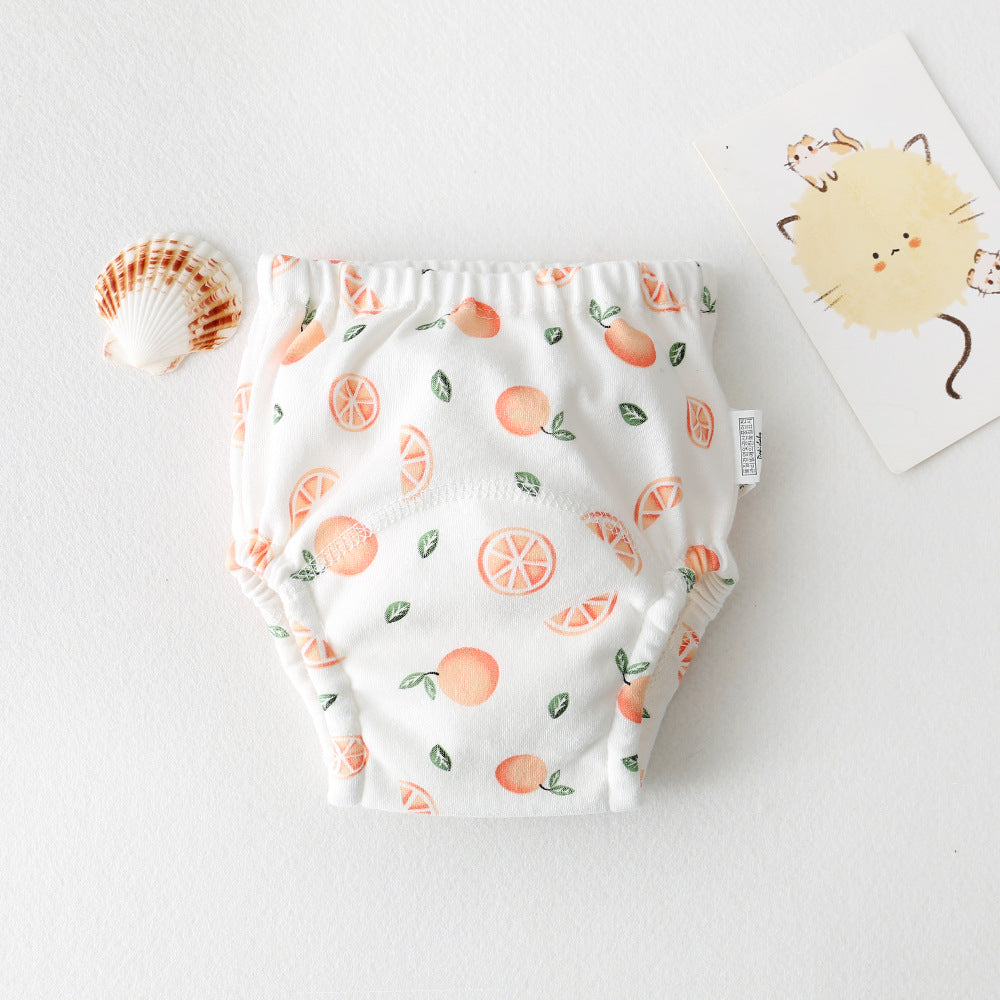 Cartoon Baby Pee Training Pants Pure Cotton Waterproof Diaper