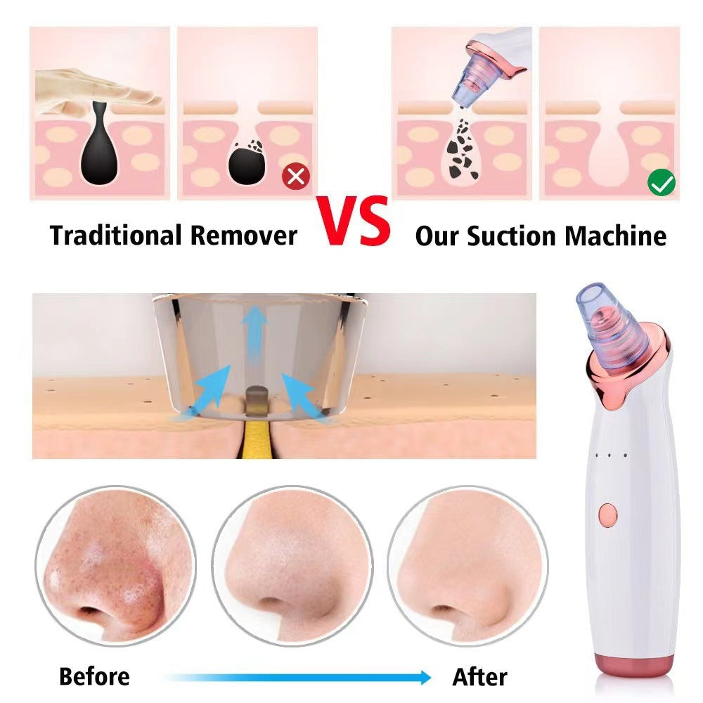 Small bubble rechargeable cleansing beauty instrument