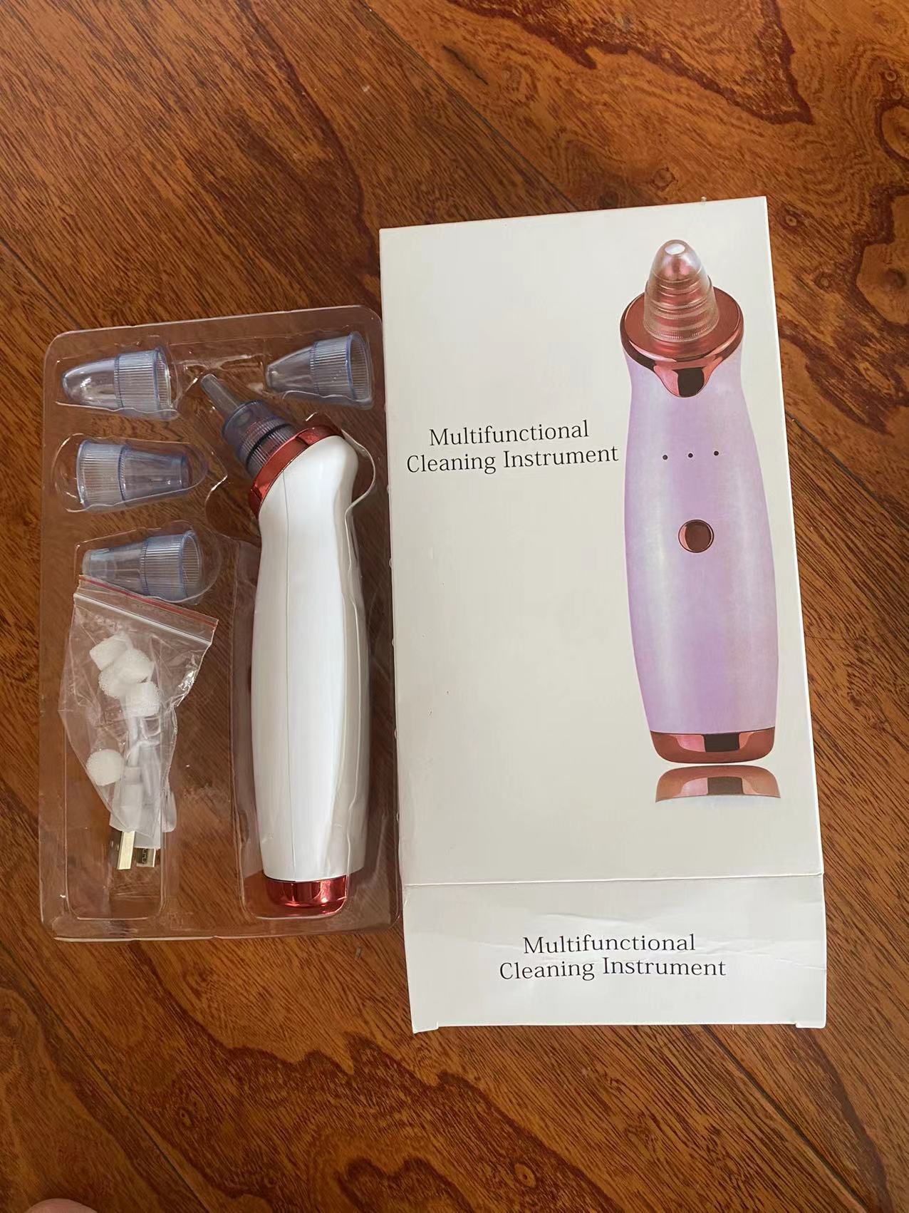 Small bubble rechargeable cleansing beauty instrument