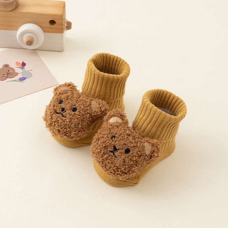 Newborn Baby Autumn and Winter Thick Warm Non-Slip Terry Socks