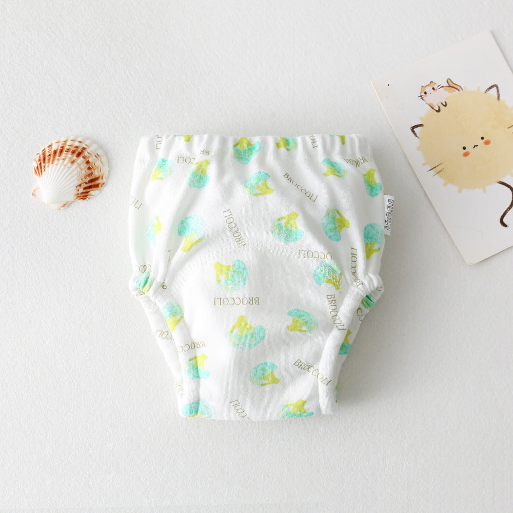 Cartoon Baby Pee Training Pants Pure Cotton Waterproof Diaper
