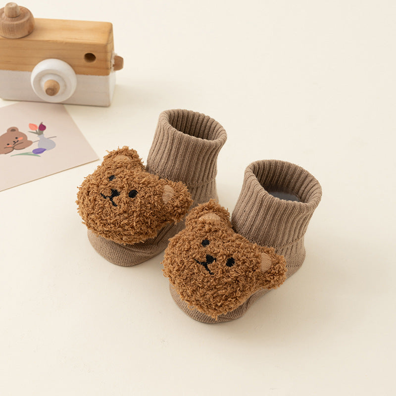 Newborn Baby Autumn and Winter Thick Warm Non-Slip Terry Socks