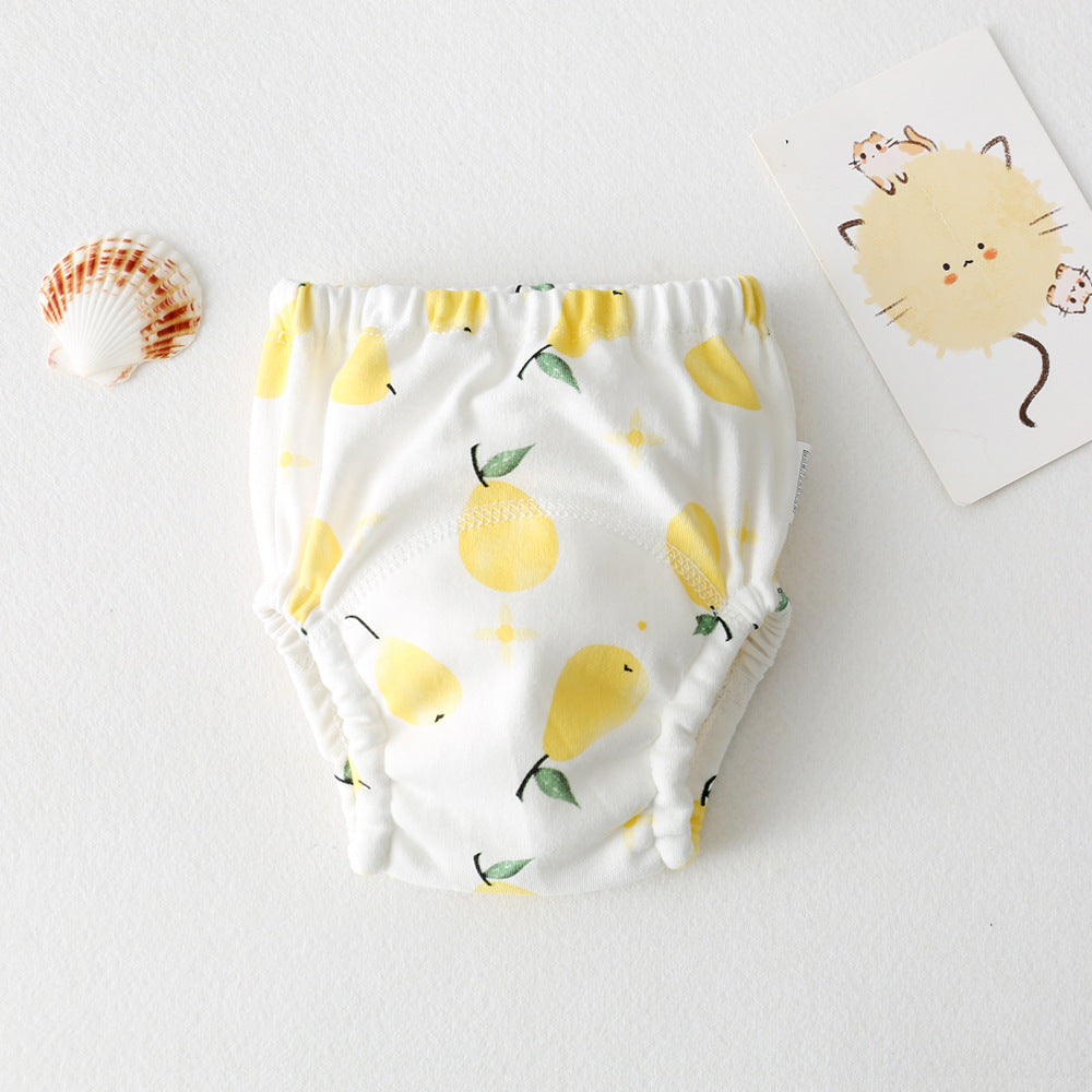 Cartoon Baby Pee Training Pants Pure Cotton Waterproof Diaper