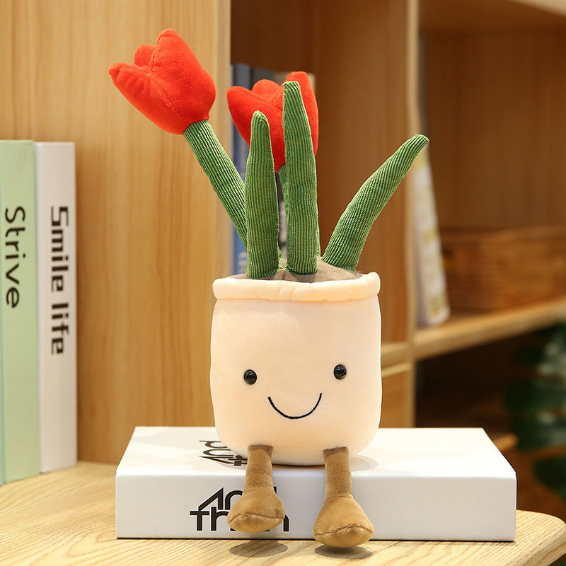 Creative Home Decoration Tulip Succulent Plush Toy