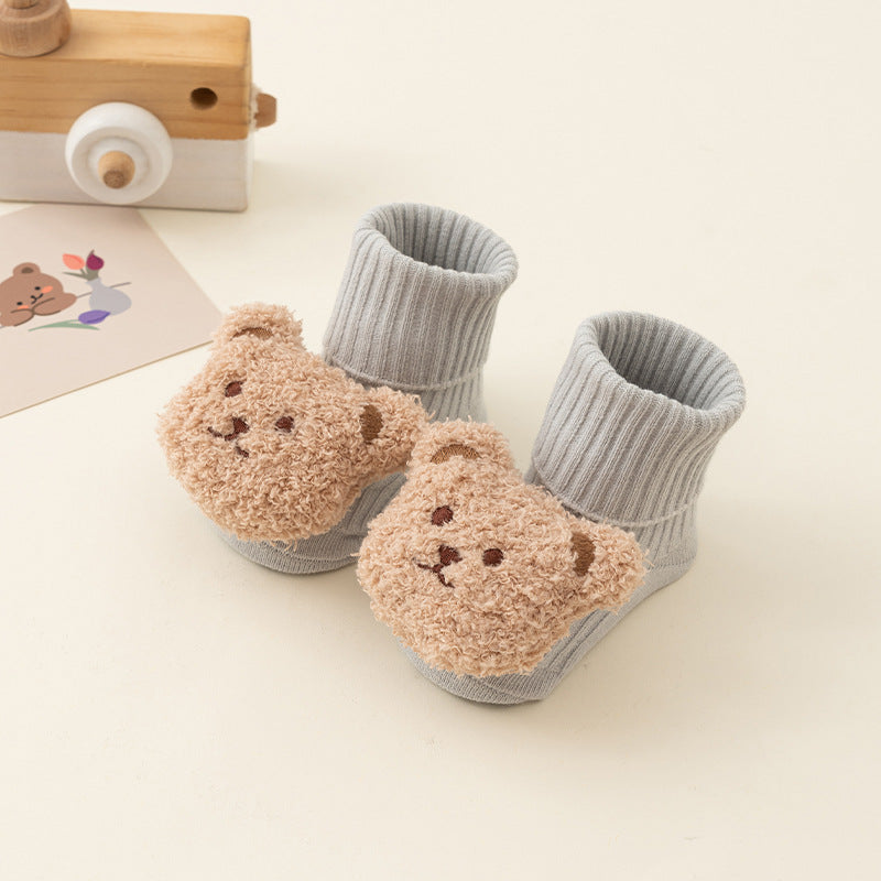Newborn Baby Autumn and Winter Thick Warm Non-Slip Terry Socks