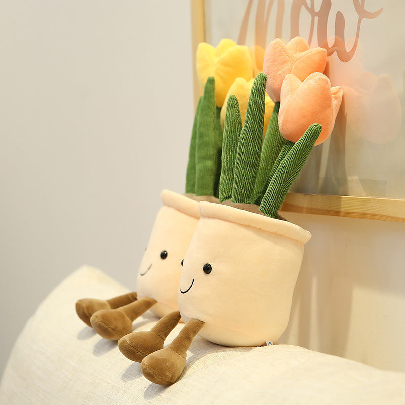Creative Home Decoration Tulip Succulent Plush Toy