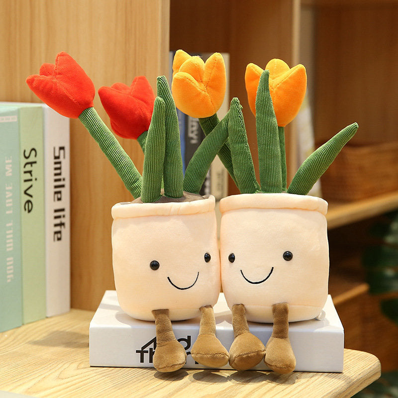 Creative Home Decoration Tulip Succulent Plush Toy