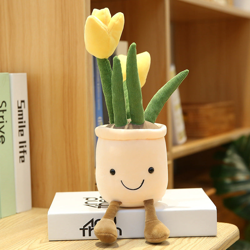 Creative Home Decoration Tulip Succulent Plush Toy