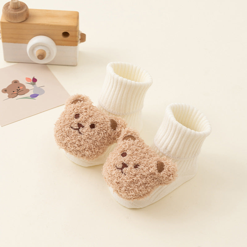 Newborn Baby Autumn and Winter Thick Warm Non-Slip Terry Socks