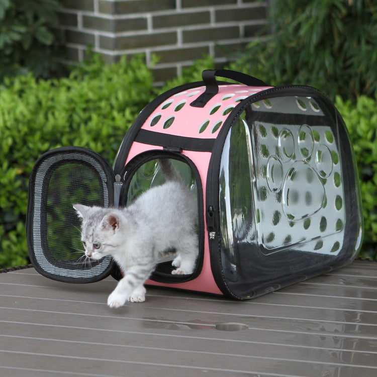 Transparent Pet Bag Space Capsule