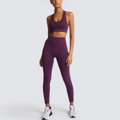 Hot-Selling Seamless Yoga Clothes Set