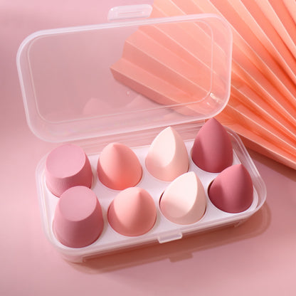 8-grid egg box beauty egg powder puff