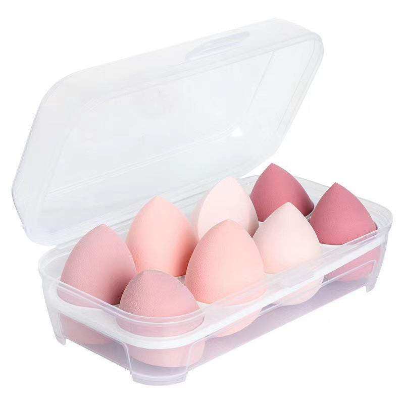 8-grid egg box beauty egg powder puff