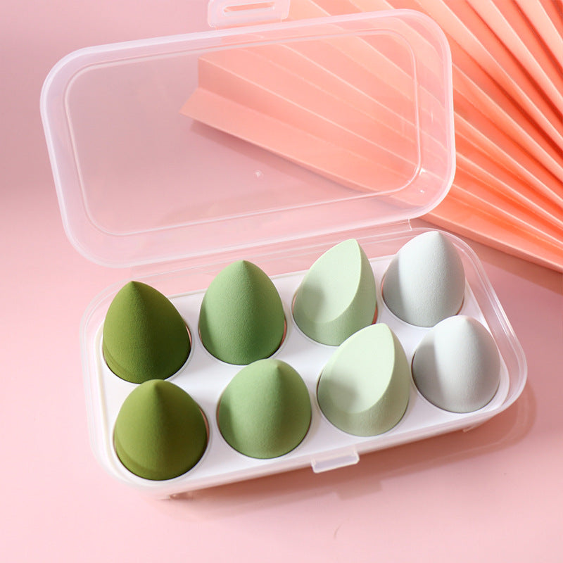 8-grid egg box beauty egg powder puff