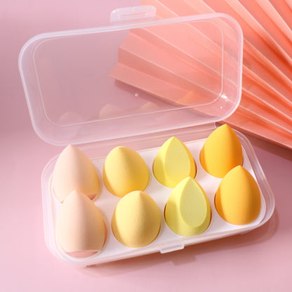 8-grid egg box beauty egg powder puff