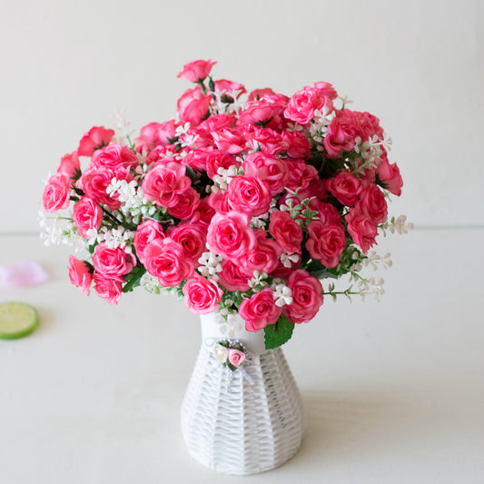 Mini Roses High-End Artificial Silk Flowers