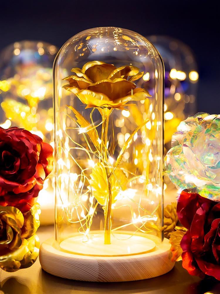 Eternal Flower Glass Lampshade