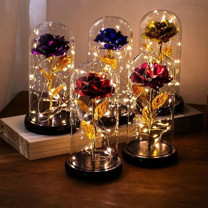 Eternal Flower Glass Lampshade