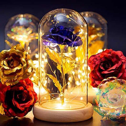 Eternal Flower Glass Lampshade