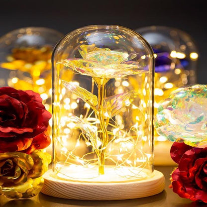 Eternal Flower Glass Lampshade