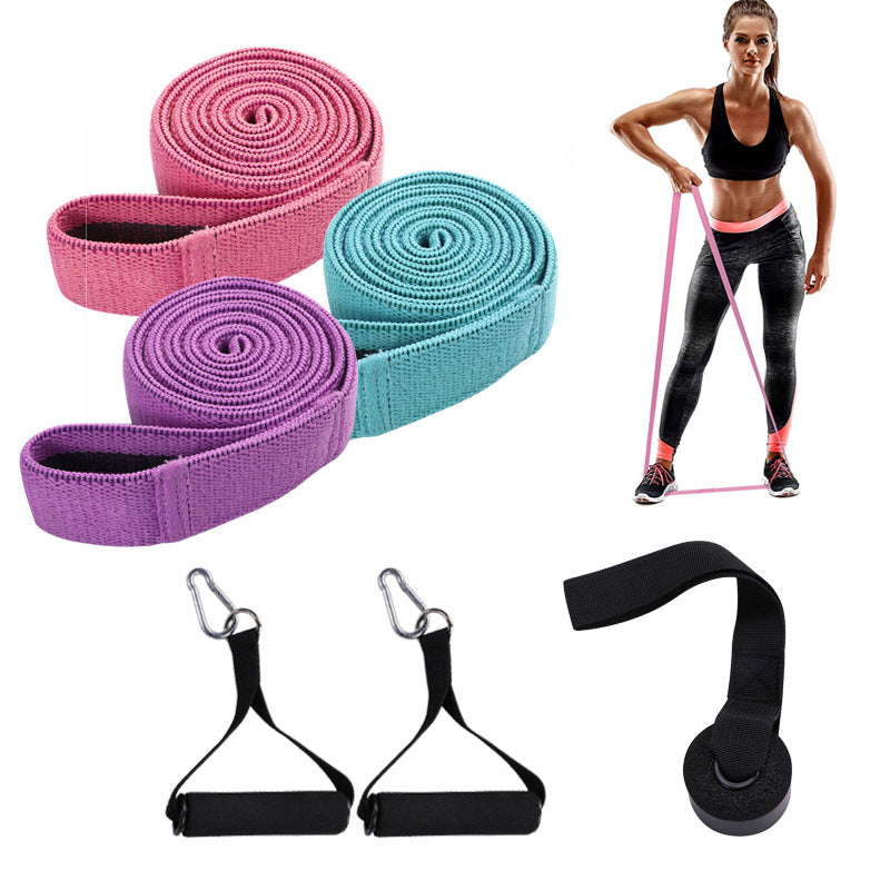 Cross-Border Fitness Resistance Belt Set