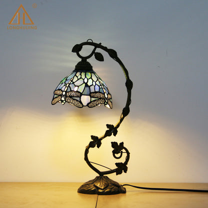 European style Tiffany glass table lamp