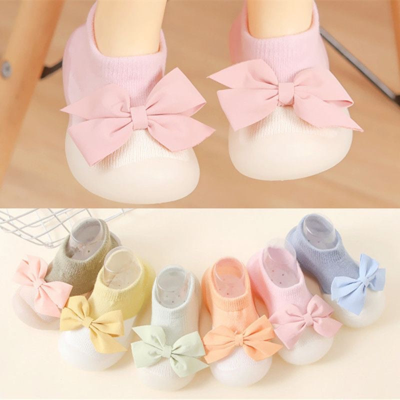 Spring & Summer Bowknot Baby Socks Shoes