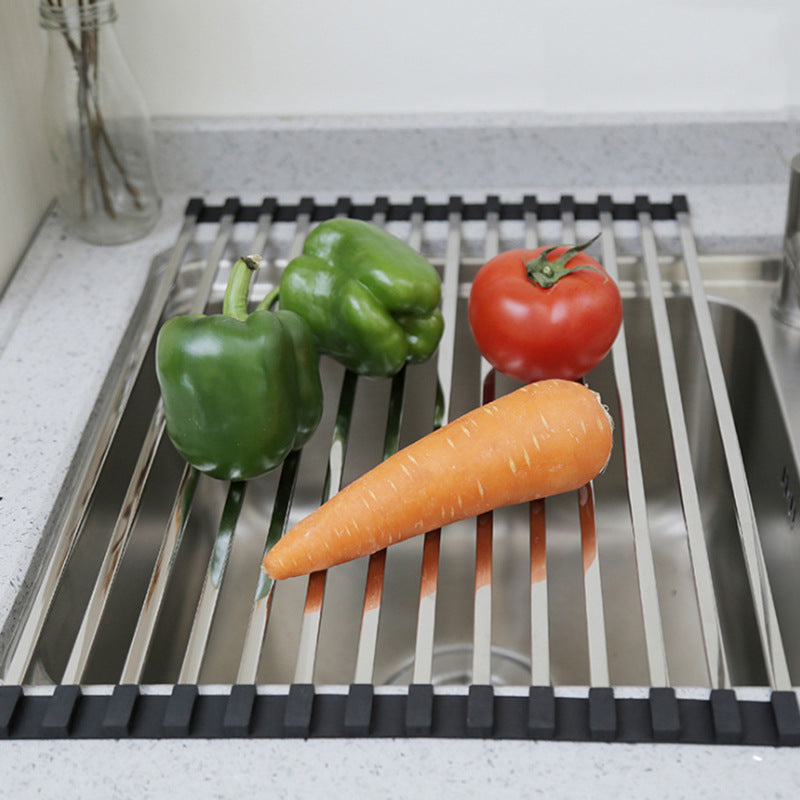 Silicone Collapsible Drain Rack