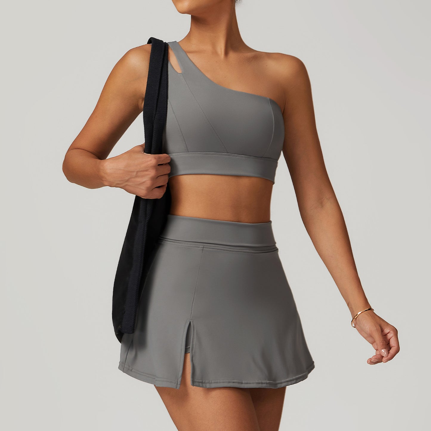 One-Shoulder Yoga Suit