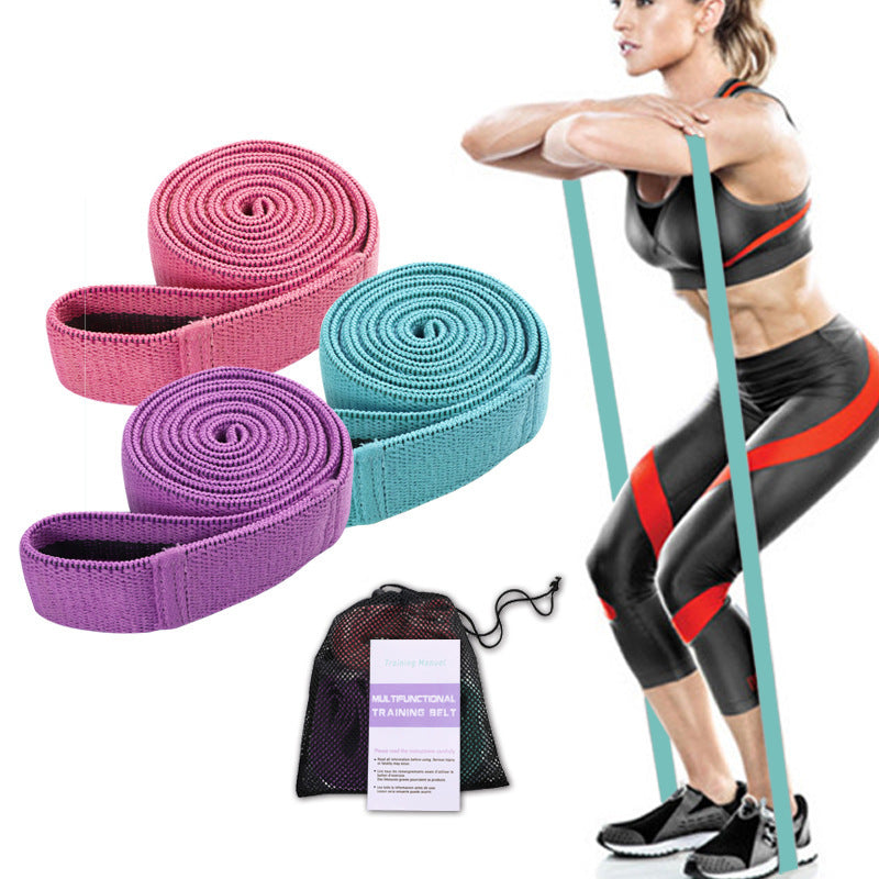 Cross-Border Fitness Resistance Belt Set