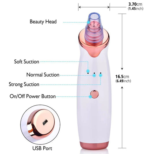 Small bubble rechargeable cleansing beauty instrument