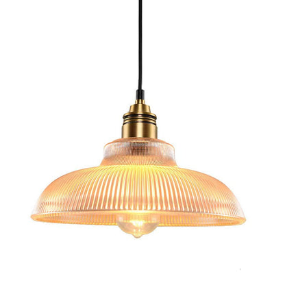 Creative Nordic Industrial Style Striped Glass Chandelier