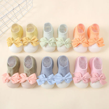 Spring & Summer Bowknot Baby Socks Shoes