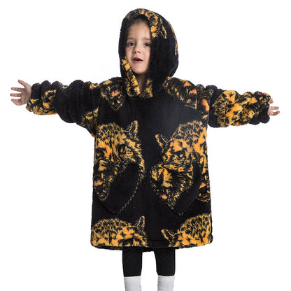 Blanket Hoodie Wearable Blanket Sweatshirt Oversized Insulated Pullover Kids