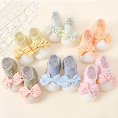 Spring & Summer Bowknot Baby Socks Shoes