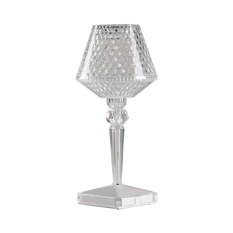 Wine glass table lamp