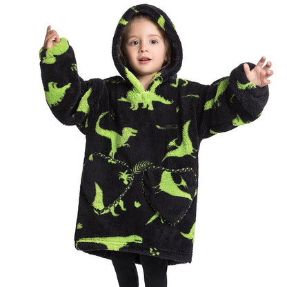 Blanket Hoodie Wearable Blanket Sweatshirt Oversized Insulated Pullover Kids