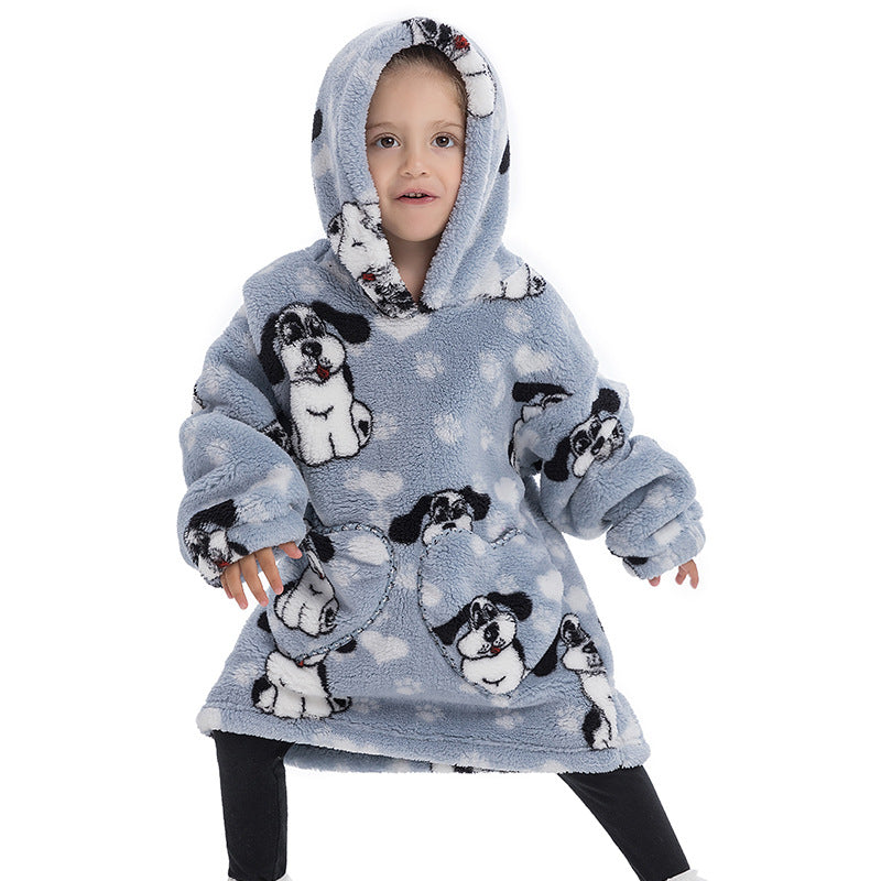 Blanket Hoodie Wearable Blanket Sweatshirt Oversized Insulated Pullover Kids