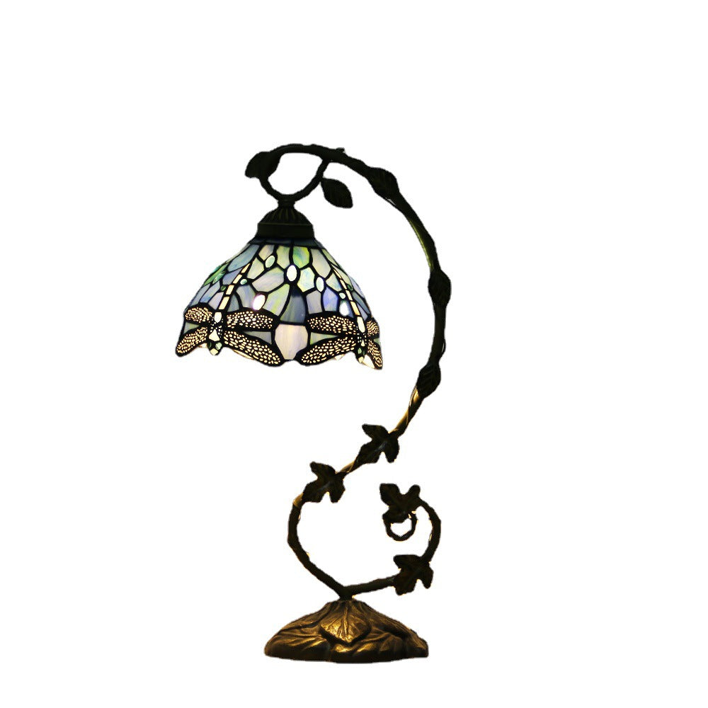 European style Tiffany glass table lamp