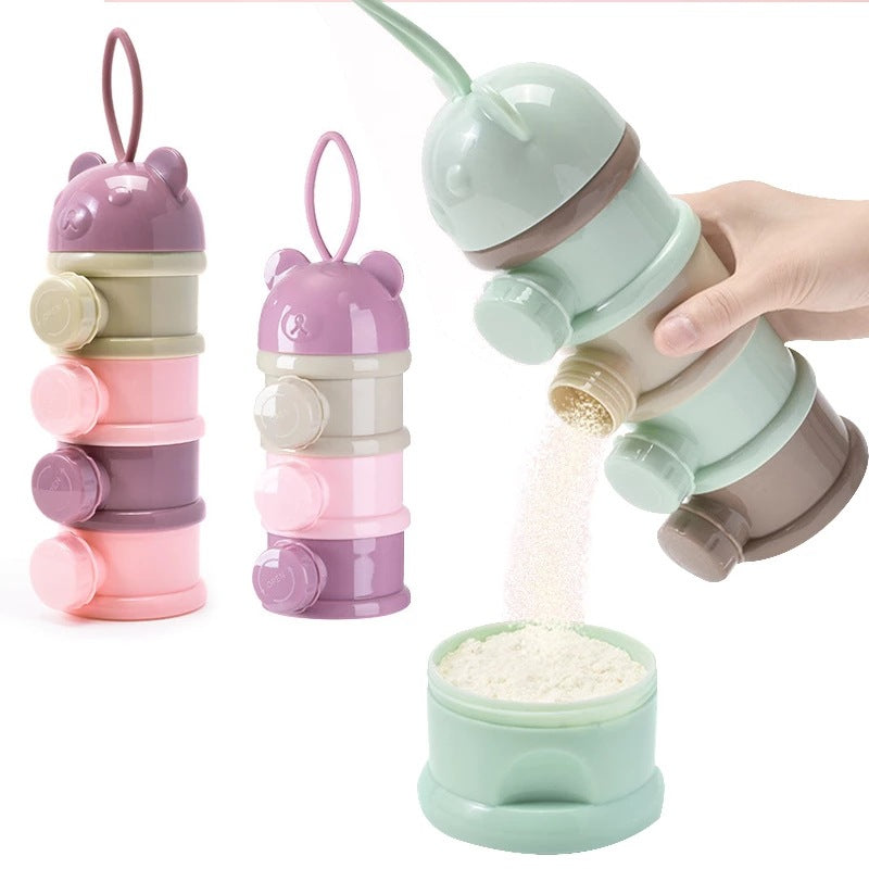 Baby Portable Four-Layer Milk Powder Box